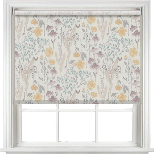 Meadow Flower Grape Roller Blind